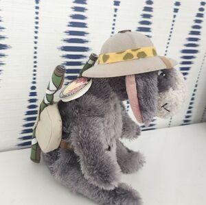 SAFARI EEYORE 8" Plush Toy DISNEY WORLD Parks Animal Kingdom WINNIE POOH FRIENDS